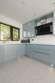 Maybe you would like to learn more about one of these? The Doors Are A Handleless Verve Door From M J Designs In Metallic Blue Gloss This Is A Prime Example Of Kitc Kitchen Plinth Kitchen Cabinets Kitchen Lighting