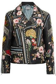 Georgina Chapman S Must Have Packing List For London Painted Leather Jacket Gucci Leather Jacket Leather Jacket