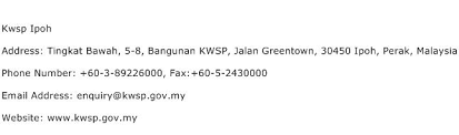 Tingkat 2c, angsana ipoh mall, jalan hospital, 30450 ipoh, perak. Kwsp Ipoh Address Contact Number Of Kwsp Ipoh