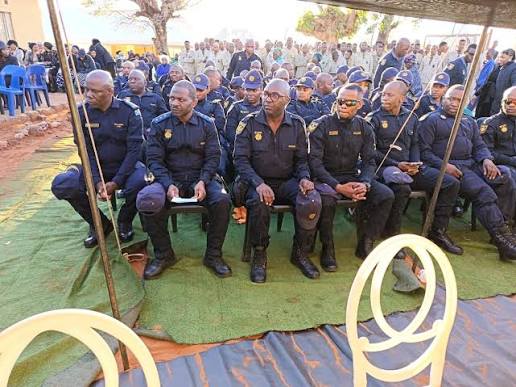 IN PICTURES] The funeral of 29-year-old Constable Thapelo Tlometsane is underway in Gedroogde, Zebediela, outside Polokwane. Tlometsane was killed alongside fellow anti-gang unit officer Constable Sphiwe Sibeko in an ambush in Reiger