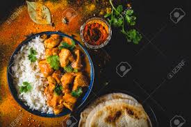 Découvrez les ingrédients, ustensiles et étapes de préparation. Poulet Au Beurre Indien Avec Riz Basmati Dans Un Bol Epices Pain Naan Fond Noir Espace Pour Le Texte Poulet Au Beurre Plat Indien Traditionnel Vue De Dessus Poulet Tikka Masala Cuisine