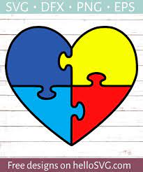 864 x 864 png 207 кб. Autism Puzzle Heart 1 Svg Free Svg Files Hellosvg Com