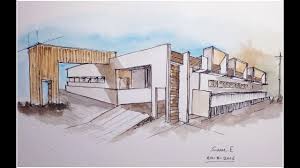 Drawings plays an important role in the construction field to convey the ideologies and perspective of … Architecture Modern Building Design Freehand Drawing 2 Youtube
