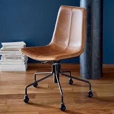 Slope Leather Swivel Office Chair In 2020 Leather Office Chair Home Office Chairs Swivel Office Chair
