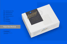 Download Paper Box Mockup Half Side View On Behance