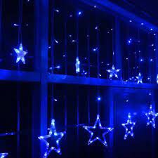 Star Curtain Blue Lights Blue Aesthetic Dark Dark Blue Wallpaper Light Blue Aesthetic