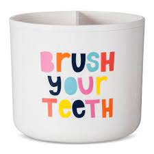 Narrow down your options of kids bathroom accessories and buy your exact choice. Brush Your Teeth Toothbrush Holder White Pillowfort Target