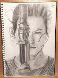 A4 And A3 Prints Hand Drawn Picture Of Rey Star Wars Etsy In 2021 Star Wars Art Drawings Star Wars Drawings Star Wars Art