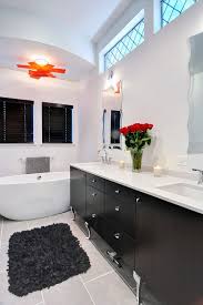 As well as providing a space for a vessel or countertop sink, they have the added benefit of utilizing an otherwise wasted area. 20 Gorgeous Black Vanity Ideas For A Stylishly Unique Bathroom