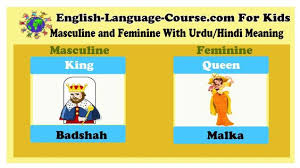 King Queen Masculine And Feminine List Gender Examples Different Words