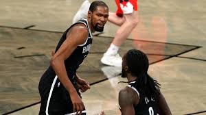 Kevin durant is a star nba basketball player who currently plays for the golden state warriors. Kevin Durant Returns Kyrie Irving Puts On A Show As Duo Leads Nets Past Wizards In First Game Together Cbssports Com