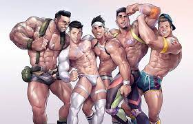 Silverjow S Art Posted On Instagram Commission Work For White Party Bangkok 2017 Whitepartybkk See All Of Silverjow S Pho Art Of Man Art Hot Anime Guys