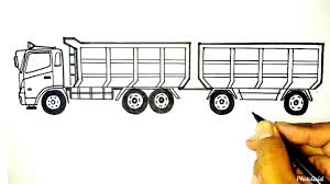 Kumpulan gambar mewarnai truk kendaraan pengangkut barang. Menggambar Truk Gandeng Menggambar Truk Hino Menggambar Truk Fuso Tutorial Indonesia Youtube