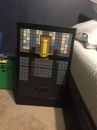 This wikihow teaches you how to craft an ender chest in minecraft. Minecraft Ender Chest Storage From An Old Filing Cabinet Cool Kids Rooms Boys Bedrooms Minecraft Bedroom