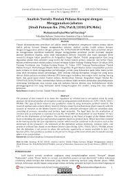 We did not find results for: Pdf Analisis Yuridis Tindak Pidana Korupsi Dengan Menggunakan Jabatan Studi Putusan No 296 Pid B 2010 Pn Mdn