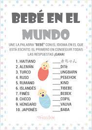 Coloca una lista de dibujos de animales y cada invitado deberá colocar cuanto tiempo de gestación. Bebe En El Mundo Juegos De Baby Shower