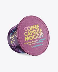 Download Coffee Capsule Mockup In Packaging Mockups On Yellow Images Object Mockups PSD Mockup Templates