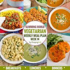 Slimming Eats Vegetarian Weekly Meal Plan Week 14 Slimming World Take The Work Out Of Plann Vegetarian Weekly Meal Plan Week Meal Plan Meals For The Week
