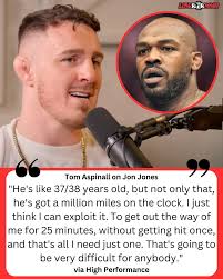 Tom Aspinall says all he needs is to hit Jon Jones once: "That's going to  be very difficult for anybody" 🫡