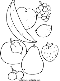 coloriages de fruits et legumes pour enfants coloriage cahier ange simple