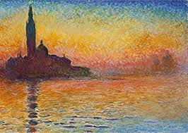 Seine werke gibt es in allen größen als kunstdrucke, leinwandbilder oder als handgemalte gemälde. Wieco Kunst Dusk In Venice Von Claude Monet Ol Gemalde Reproduktion Moderne Giclee Kunstdruck Auf Leinwand Landsc Impressionistische Kunst Monet Claude Monet