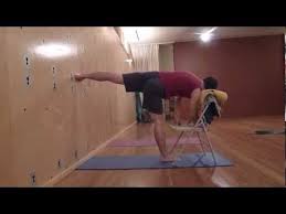 Iyengar Yoga Standing Sequence With Chair Youtube Iyengar Yoga Chair Yoga Iyengar