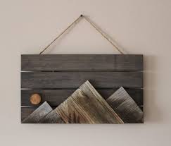 Wooden Mountains Wall Art By Outsideinwoodshop On Etsy Reclaimedwoodwallart Wooden Mountains Wall Reclaimed Wood Wall Art Mountain Wood Art Mountain Wall Art
