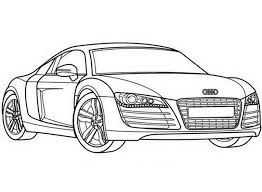 Ausmalbilder Autos Audi R8 Audi R8 Audi Logo Kinder Autos Ausmalen