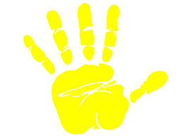 Yellow Handprint Clipart