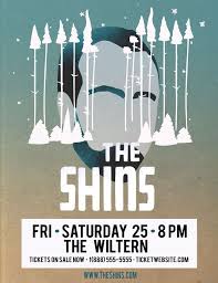 Love This Poster For The Shins Freelance Graphic Design Graphic Design Design Portfolio Site