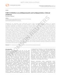 Your browser doesn't support html5 audio. Pdf Cox 2 Inhibition In Schizophrenia And Major Depression