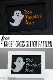 Free Ghost Cross Stitch Pattern Swoodson Says