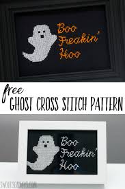 Free Ghost Cross Stitch Pattern Swoodson Says
