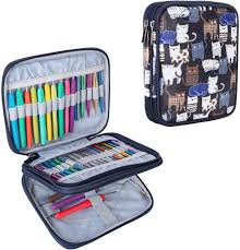 Knit a simple tote bag for keeping your knitting goods together or for a light grocery or library book bag. Amazon Com Teamoy Organizer Case For Interchangeable Circular Knitting Needles Crochet Hooks And Knitting Accessories Keep All In One Place And Easy To Carry Cats Blue No Accessories Included Arts Crafts Sewing