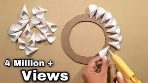 Want idea for your living room and bedroom.try this paper flower decoration.it's too easy to make.like this many decor ideas plz subscribe my channel, l. Easy Home Decoration Ideas Wall Hanging Crafts Paper Crafts Home Decoration Handmade Youtube