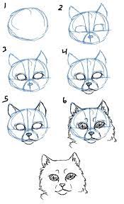 1001 exemples et tutoriels comment dessiner un chat dessin facile coloriage cadavre