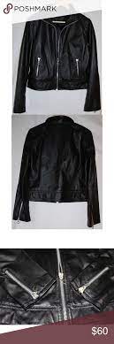Hallhuber Sz M Black Leather Motorcycle Jacket Black Leather Motorcycle Jacket Womens Motorcycle Fashion Leather Jacket Black