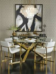 High Fashion Home Gold Dining Room Dining Room Small Luxury Dining