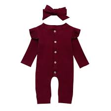 Store 0 2 Years So Buts Newborn Infant Baby Boys Girls Fall Winter Long Sleeve Solid Color Bodysuit Romper Jumpsuit Headband Sets Clothing Cheaper Prices Kingpneus Com