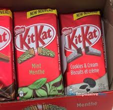 Spotted On Shelves In Canada Nestle Kit Kat Mint And Cookies Cream Tablet Bars Kit Kat Flavors Kit Kat Cookies And Cream