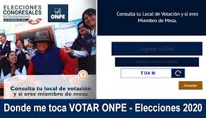 A qué hora me toca votar según mi número de dni. Onpe Donde Me Toca Votar Consultar Con Dni En Www Onpe Gob Pe Elecciones 26 Enero 2020 Peruzonatv