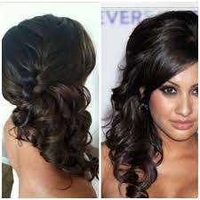 French Braid Side Pony With Curls Bridesmaid Hair Inspiration For Steph S Wedding Bridesmaid Hair Up Brides Maid Hair Wedding Hair Side