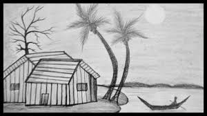 Sebutkan 10 contoh karya seni rupa 3 dimensi dan 2. Scenery Drawing With Pencil How To Draw A Pencil Scenery Drawing Pencil Shading Youtube Scenery Drawing Pencil Pencil Shading Earth Drawings