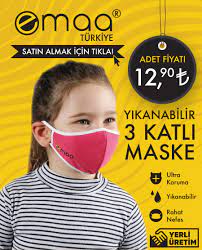 Yikanabilir Cocuk Maskesi Saglik Cocuk