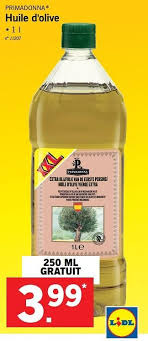 Promotion Lidl Huile D Olive Primadonna Alimentation Valide Jusqua 4 Promobutler