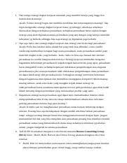 We did not find results for: Pertanyaan Diskusi 2 Docx 1 Dari Ketiga Strategi Tingkat Korporat Manakah Yang Memilki Kinerja Yang Tinggi Dan Kemukakan Alasannya Jawab Semua Course Hero