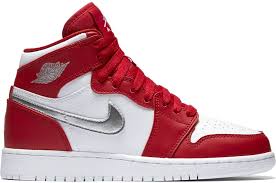 Air Jordan 1 High React Black White Gym Red Jordan Jordan 1 Retro High Silver Medal Gs Jordan Shoes In 2020 Jordan 1 Retro High Air Jordans Jordan 1