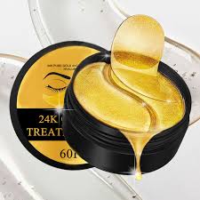 24K Gold Hydrogel Eye Patches in a jar