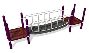 This must be paradise for nylon lovers! Belt Bridge Flexible Bouncing Bridge Of Nylon Reinforced Rubber Landscape Structures
