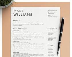 When you scan a document into word, you don't scan it directly into word. Modern Resume Template Cover Letter Icon Set For Microsoft Etsy Modern Resume Template Resume Template Modern Resume